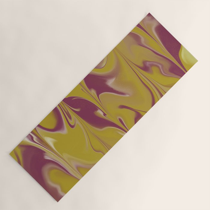 Berry Chartreuse Getgel Marble Yoga Mat Gallery Image 1