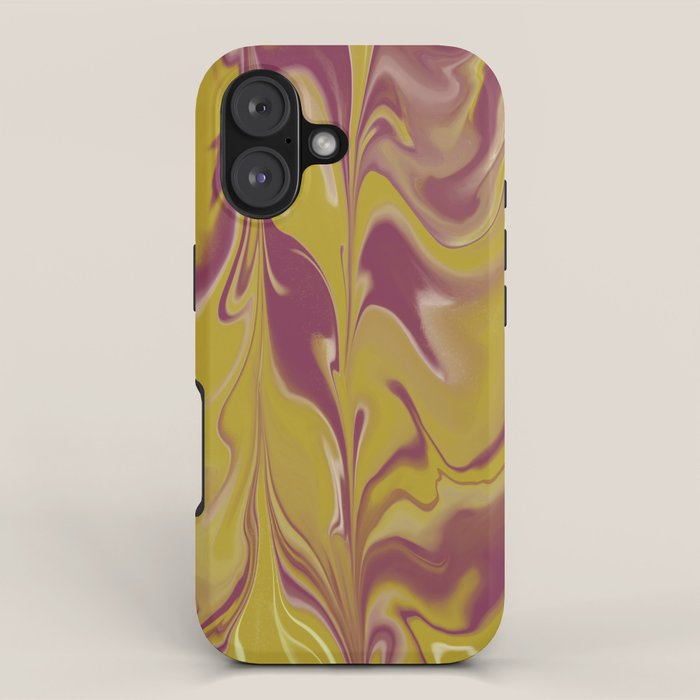 Berry Chartreuse Getgel Marble iPhone Case Gallery Image 1