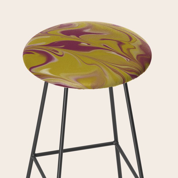 Berry Chartreuse Getgel Marble Stool Gallery Image 2