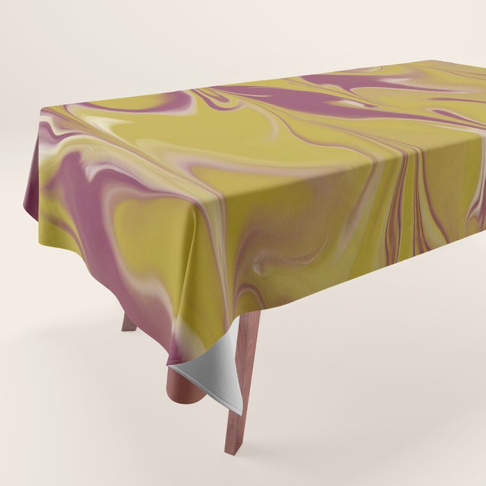 Berry Chartreuse Getgel Marble Tablecloth Gallery Image 1