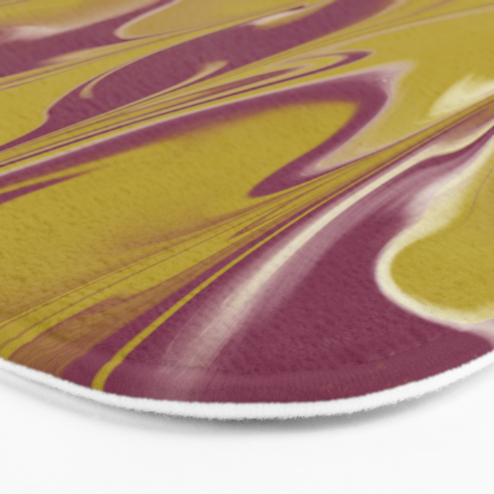 Berry Chartreuse Getgel Marble Bath Mat Gallery Image 3