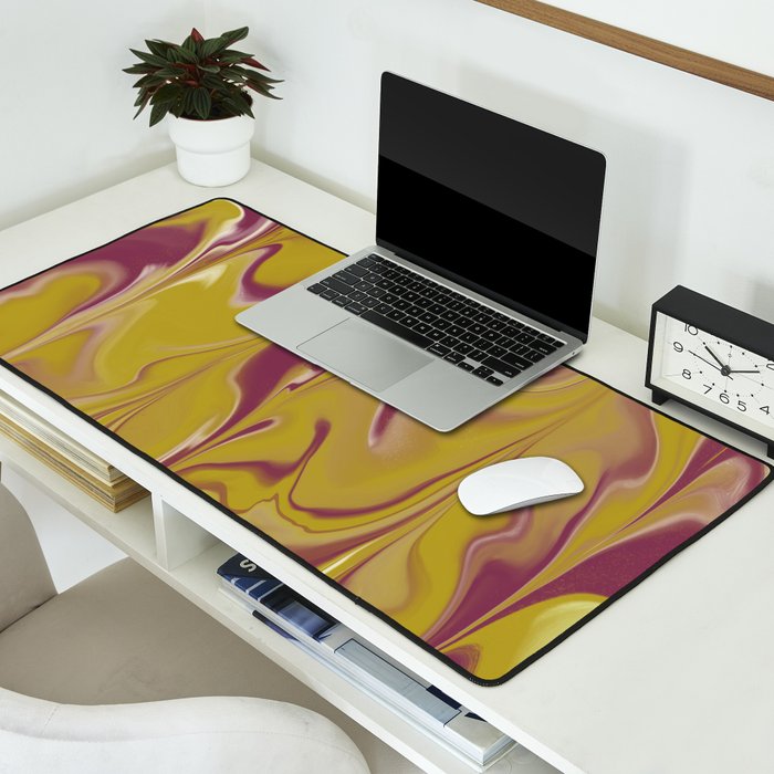 Berry Chartreuse Getgel Marble Desk Mat Gallery Image 2