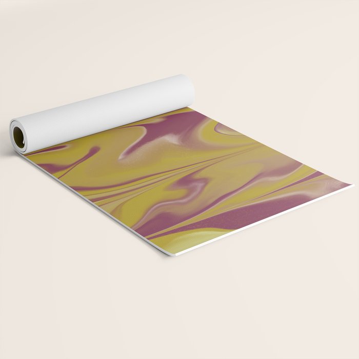 Berry Chartreuse Getgel Marble Yoga Mat Gallery Image 2