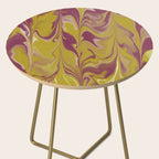 Berry Chartreuse Getgel Marble Side Table Gallery Image 2
