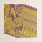 Berry Chartreuse Getgel Marble Wrapping Paper Gallery Image 3