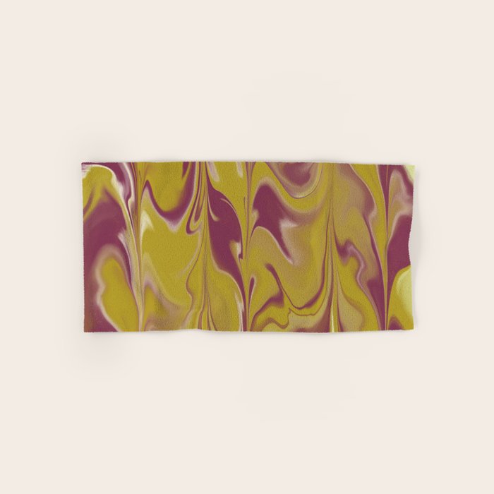 Berry Chartreuse Getgel Marble Bath Towel Gallery Image 1