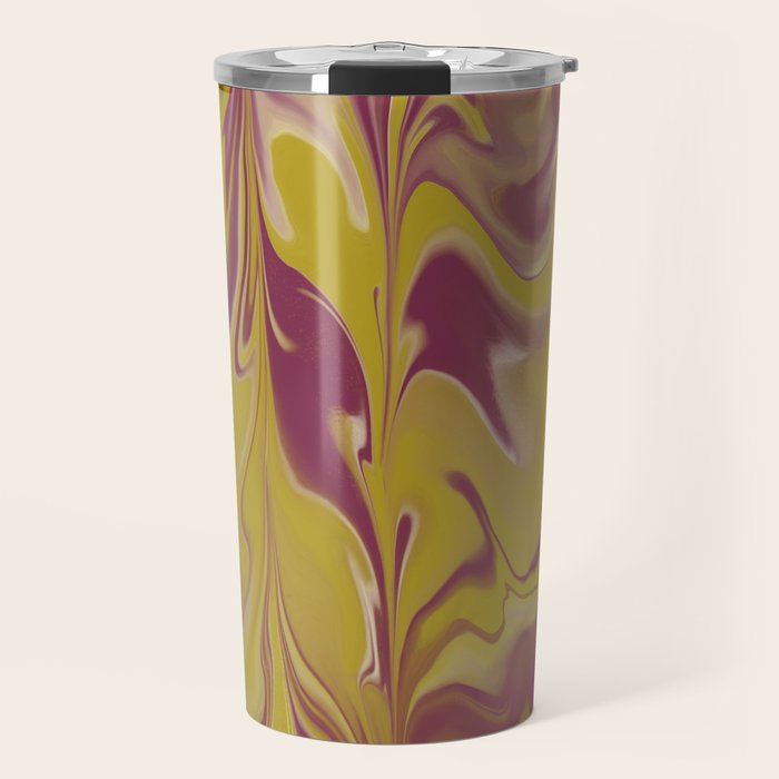 Berry Chartreuse Getgel Marble Travel Mug Gallery Image 1