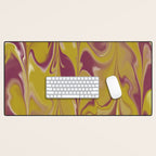 Berry Chartreuse Getgel Marble Desk Mat Gallery Image 1