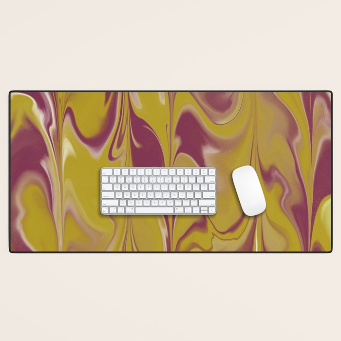 Berry Chartreuse Getgel Marble Desk Mat Gallery Image 1