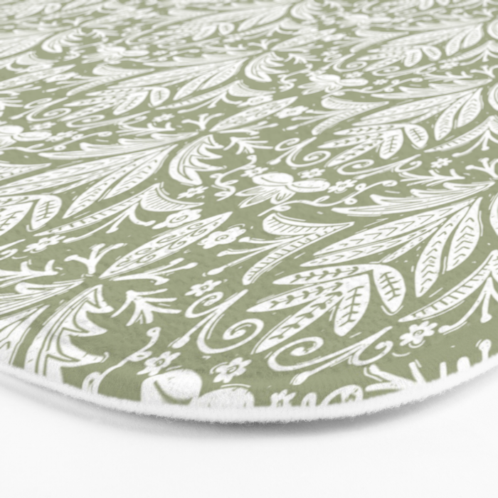 Tropical Paradise . Lush Green Bath Mat Gallery Image 3