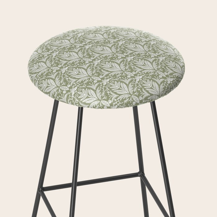 Tropical Paradise . Lush Green Stool Gallery Image 2