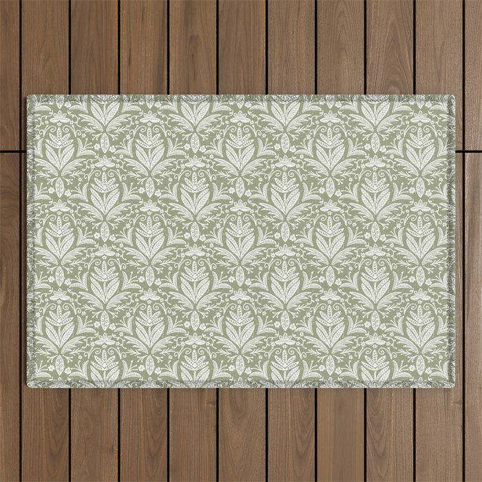 Tropical Paradise . Lush Green Outdoor Rug Gallery Image 1