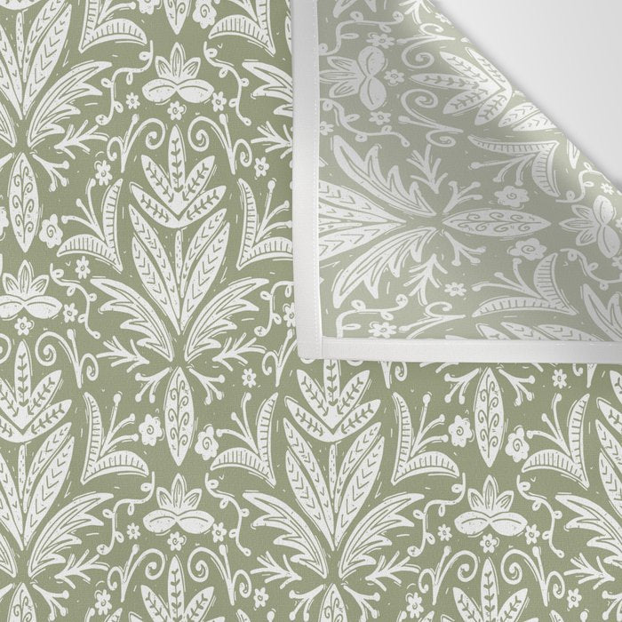 Tropical Paradise . Lush Green Wall Tapestry Gallery Image 3