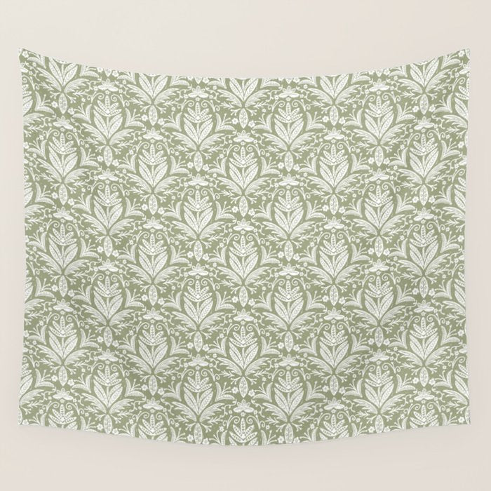 Tropical Paradise . Lush Green Wall Tapestry Gallery Image 4