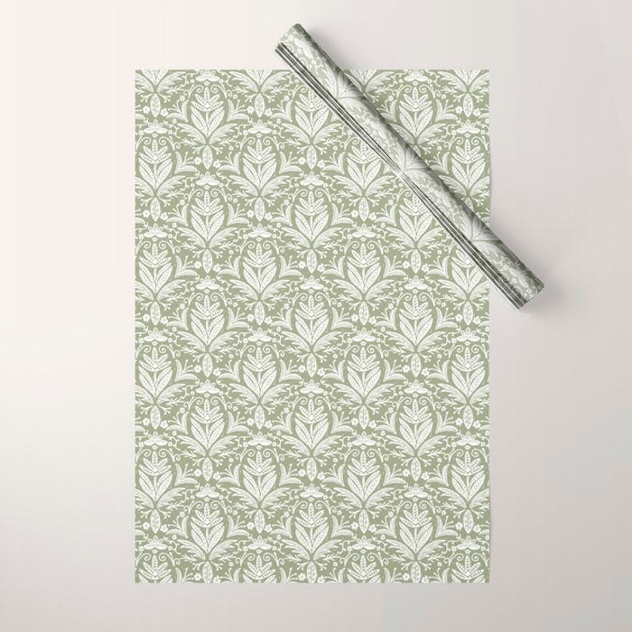 Tropical Paradise . Lush Green Wrapping Paper Gallery Image 1