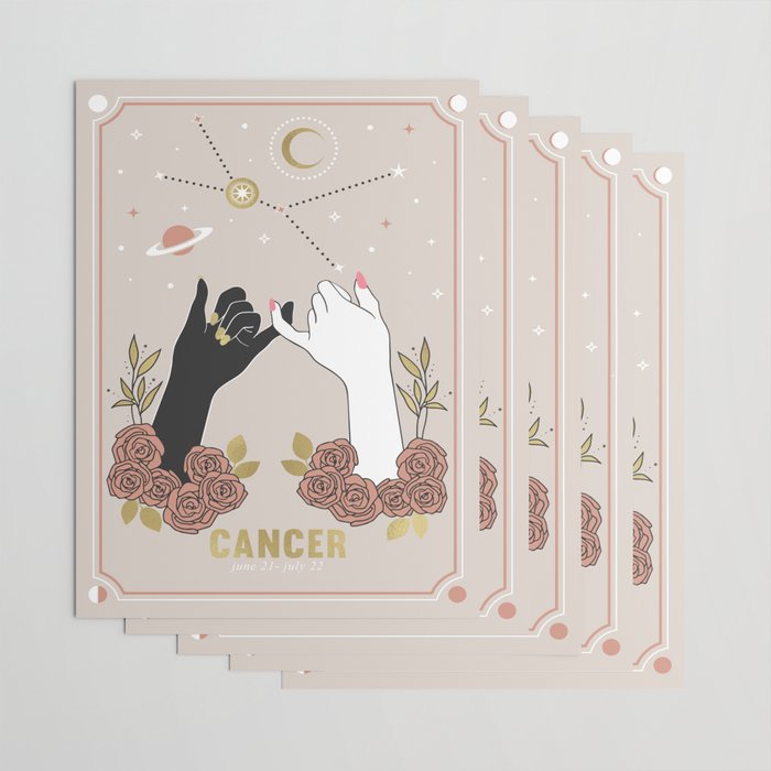 Cancer Zodiac Series Wrapping Paper Gallery Image 3