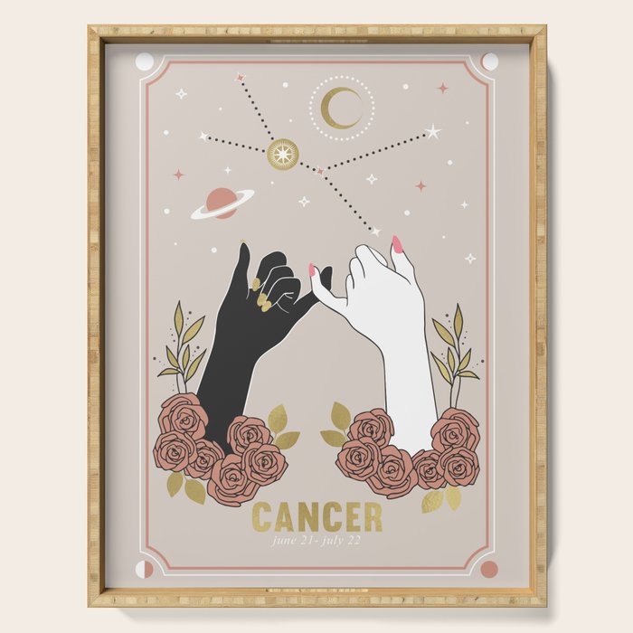 Cancer Zodiac Series Serving Tray Gallery Image 1