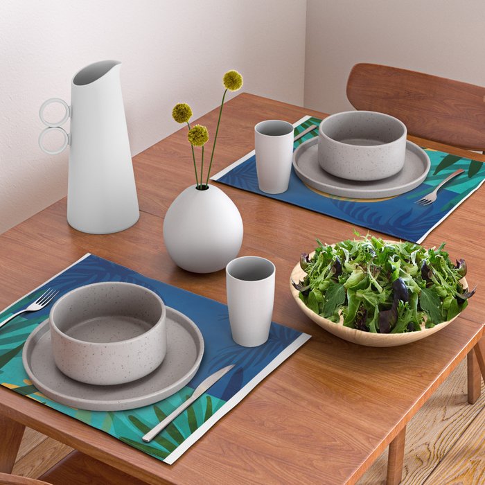 Moon Rise Tropical Landscape Placemat Gallery Image 2