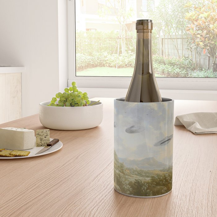 They were here all along / UFO in countryside Wine Chiller Gallery Image 4