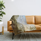 They were here all along / UFO in countryside Throw Blanket Gallery Image 1