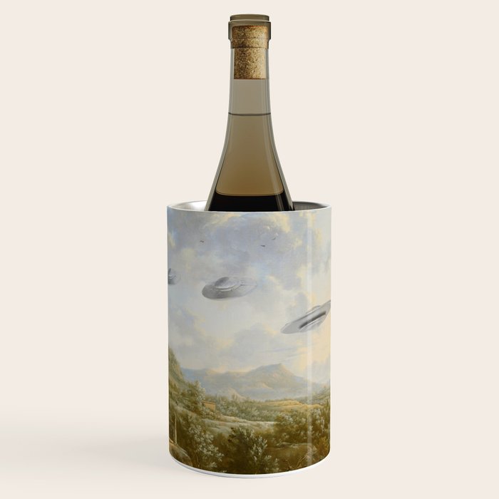 They were here all along / UFO in countryside Wine Chiller Gallery Image 1