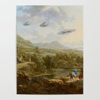 They were here all along / UFO in countryside Poster Gallery Image 4