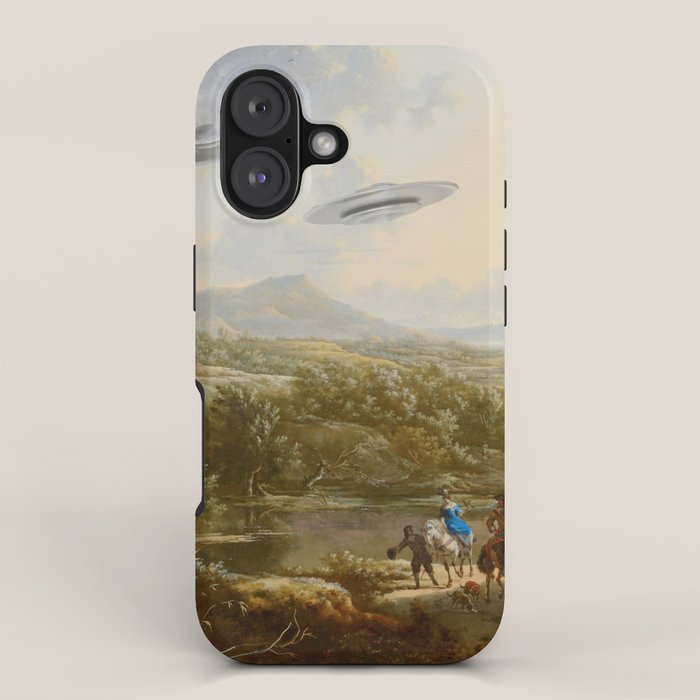 They were here all along / UFO in countryside iPhone Case Gallery Image 1