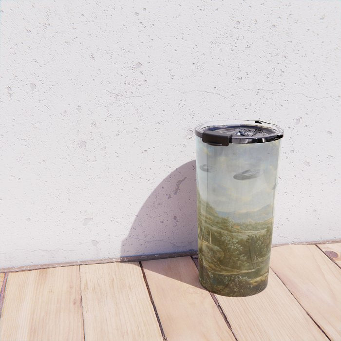 They were here all along / UFO in countryside Travel Mug Gallery Image 4