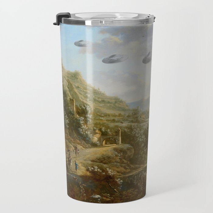 They were here all along / UFO in countryside Travel Mug Gallery Image 3