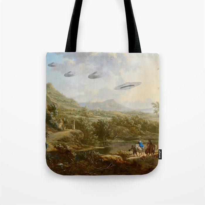 They were here all along / UFO in countryside Tote Bag Gallery Image 1