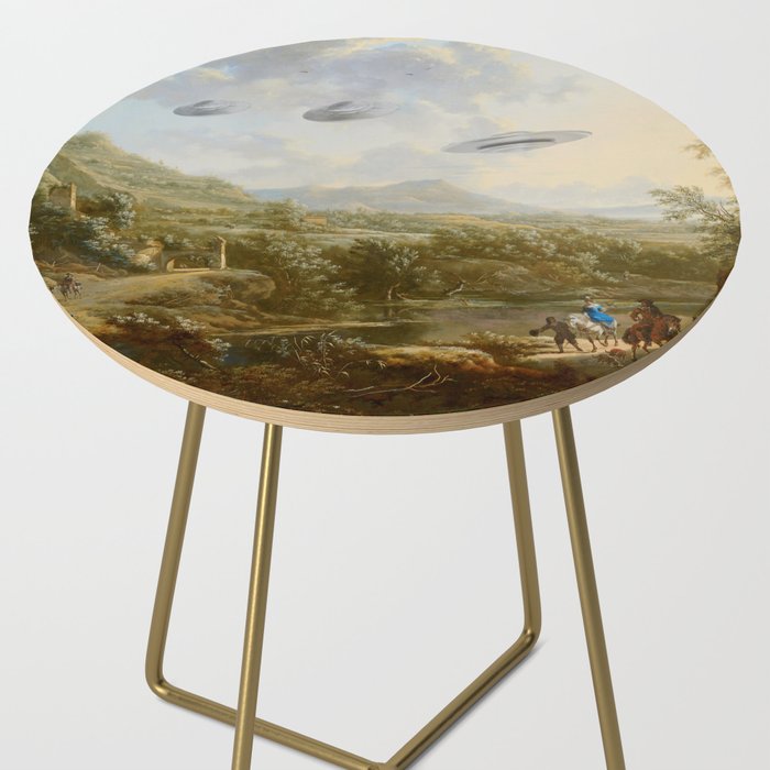 They were here all along / UFO in countryside Side Table Gallery Image 2