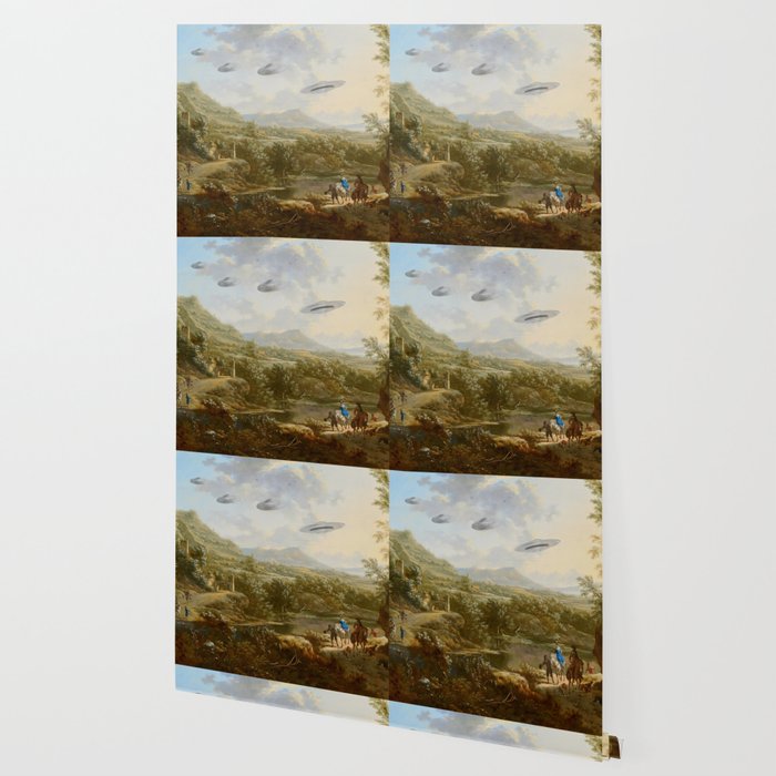 They were here all along / UFO in countryside Wallpaper Gallery Image 2