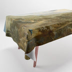They were here all along / UFO in countryside Tablecloth Gallery Image 1