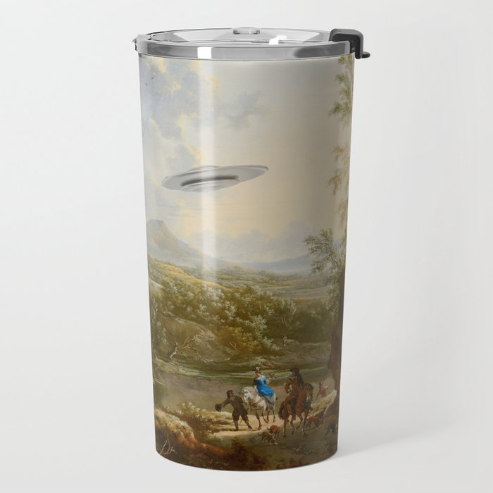 They were here all along / UFO in countryside Travel Mug Gallery Image 2