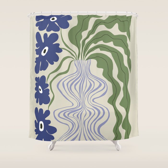 Dropping leaf plant  Shower Curtain Gallery Image 1