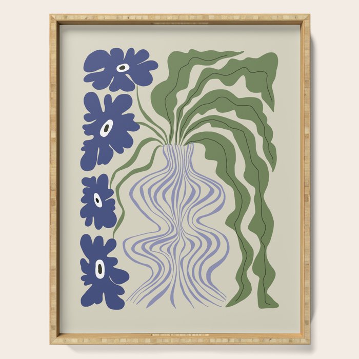 Dropping leaf plant  Serving Tray Gallery Image 1