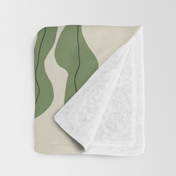 Dropping leaf plant  Throw Blanket Gallery Image 3