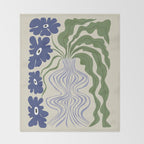 Dropping leaf plant  Throw Blanket Gallery Image 2