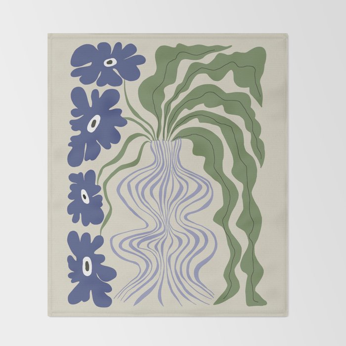 Dropping leaf plant  Throw Blanket Gallery Image 2