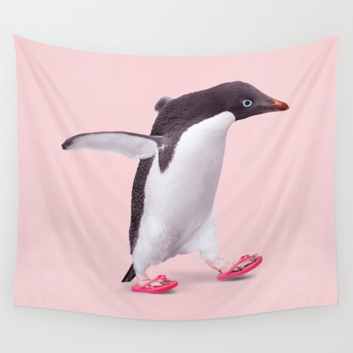 FLIP-FLOP PENGUIN Wall Tapestry Gallery Image 4