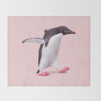 FLIP-FLOP PENGUIN Throw Blanket Gallery Image 2
