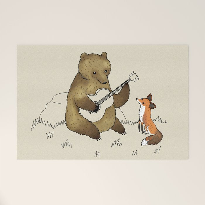 Bear & Fox Welcome Mat Gallery Image 1