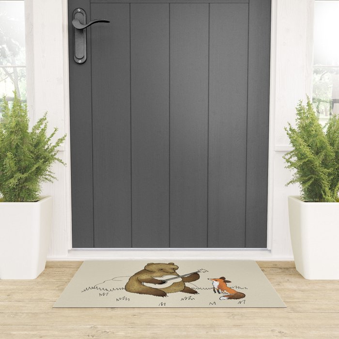 Bear & Fox Welcome Mat Gallery Image 3