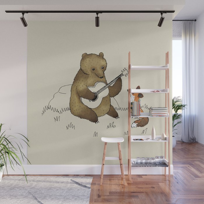 Bear & Fox Wall Mural Gallery Image 1
