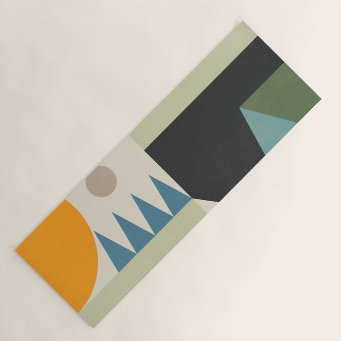 Abstract Geometric Shapes 26 Yoga Mat Gallery Image 1