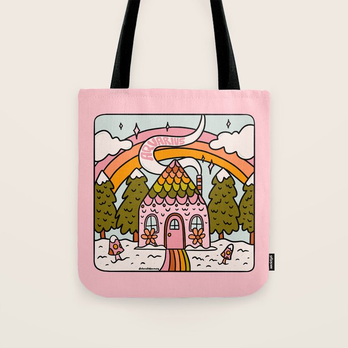 Aquarius Gingerbread House Tote Bag Gallery Image 1