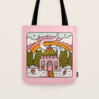 Aquarius Gingerbread House Tote Bag Gallery Image 1