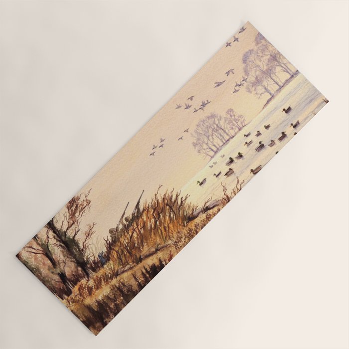 Duck Hunting Times Yoga Mat Gallery Image 1