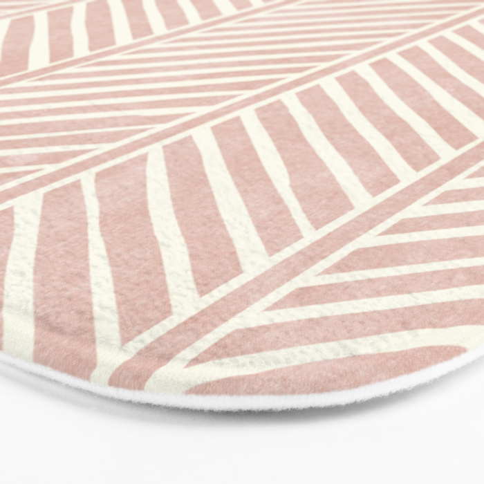 Organic Chevron in Rose Bath Mat Gallery Image 3