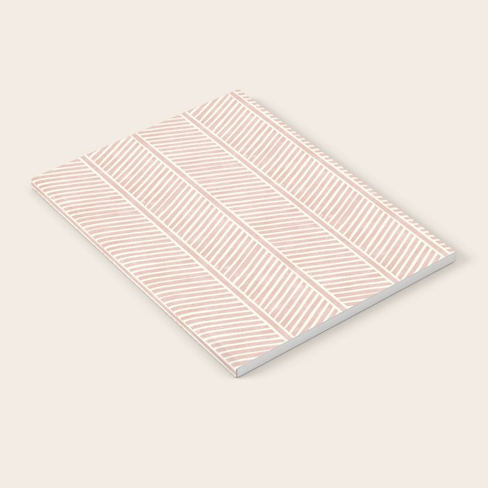 Organic Chevron in Rose Notebook Gallery Image 2
